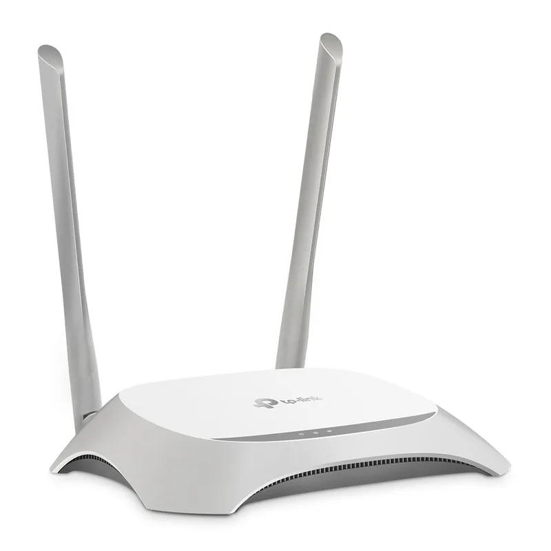 ROUTER TP-LINK TL-WR840N INALAMBRICO 300MBPS MMF, AP, REPETIDOR WISP 4 LAN 10/100 1 WAN 10/100 2 ANTENAS FIJAS EXTERNAS